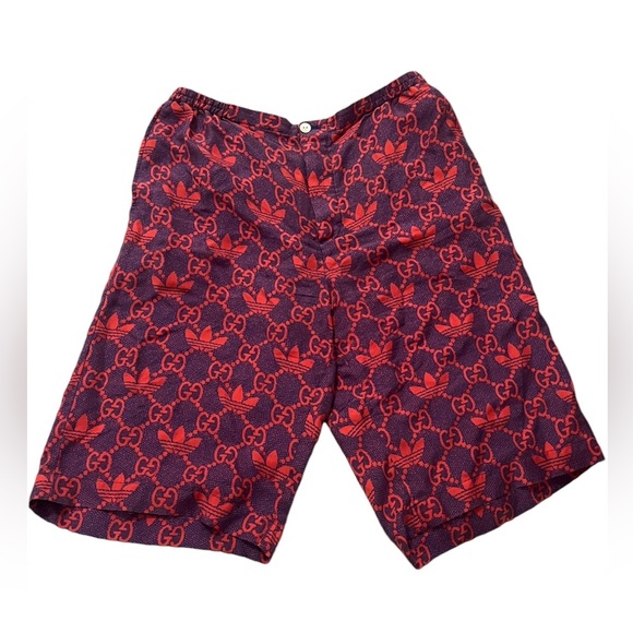 Gucci x Adidas Silk Jogger Shorts - Picture 1 of 4